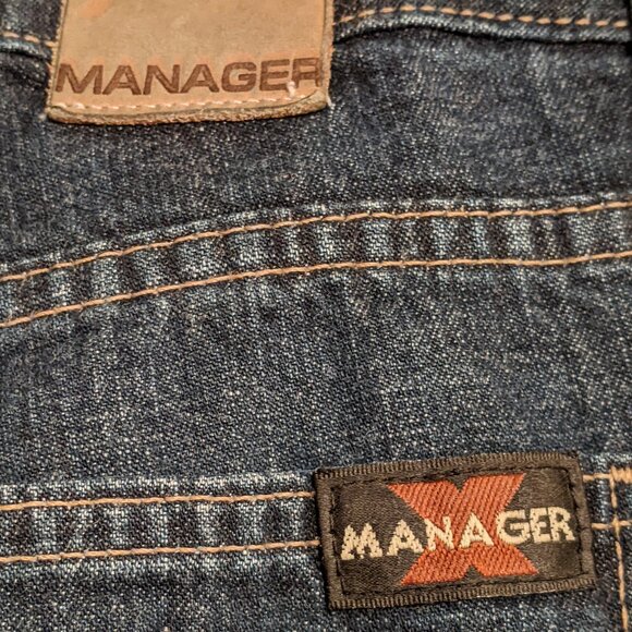 VTG Dark-Wash Blue Jeans - Picture 3 of 6